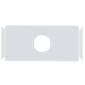 Tampo com 1 Furo 9,5mm Branco 46 X 20mm - Tramontina