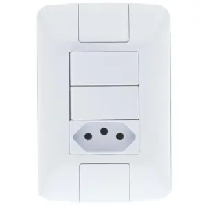 Conjunto Montado Aria 4x2 2 Interruptores Simples 6a + 1 Tomada 2p+t 10a 250v - Tramontina